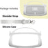 Silicone Cover Case for JBL Charge 5 Portable Bluetooth Speaker, Protective Skin Case for JBL Charge 5 Portable Bluetooth Speaker Accessories(Whit...