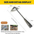 Gardening Tools Hollow Hoe, All-Steel Hardened Hollow Hoe, Sharp Edge Garden Weeding Tools, Hoe Garden Tool Hand Shovel Weed Puller for Backyard L...