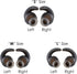 3 Pairs Silicone Hooks Eartip Eartips Earbuds Eargels Compatible with Synchros Reflect BT Sports Wireless Bluetooth Earphones (Grey)...