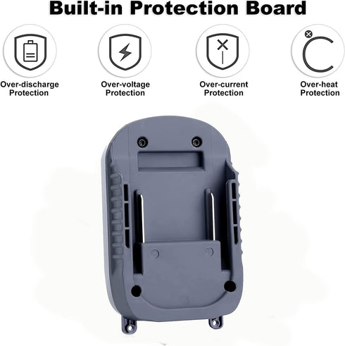 for Dyson V8 Battery Adapter for Milwaukee M18 18V Battery Convert to for Dyson V8 SV10 Animal Motorhead Handheld Vacuum Cleaner Converter (only A...