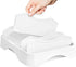 Simple Houseware Food Container Lid Organizer, Adjustable Dividers Lids Storage, 10''x8'', White...