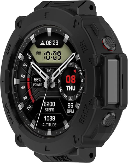 Case Cover Compatible with Amazfit T-Rex Ultra(Not for The t-rex and t-rex 2) Watch Case Protector Scratched Resistant Protective Case Intended fo...