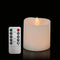 3x3 Flickering Flameless Candles Set of 1,3 inch Real Wax LED 600 Hours Battery Candles with Timer Remote,Control for Valentines Day Wedding Party...