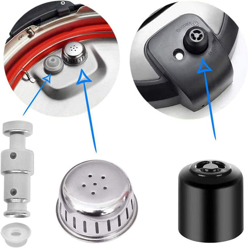Steam Release Handle, Original Float Valve Replacement Parts with 3 Silicone Caps for Instant Pot Ultra 3, 6, 8 Qt?Instant Pot Duo/Duo Plus 3, 5, ...