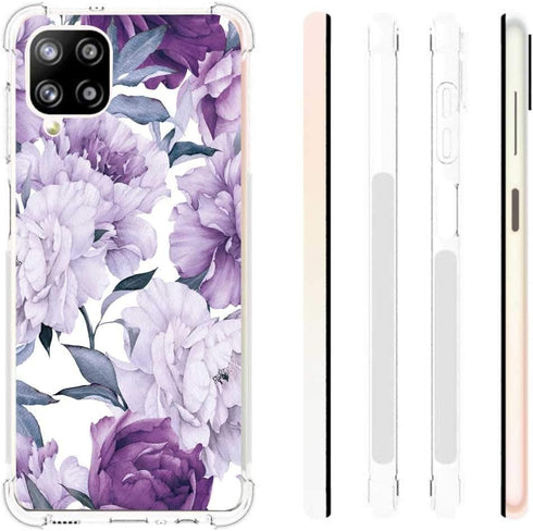 for Galaxy A12 5G Case, Slim Flexible TPU for Girls Women Airbag Bumper Shock Absorption Rubber Soft Silicone Case Cover Fit for Samsung Galaxy A1...