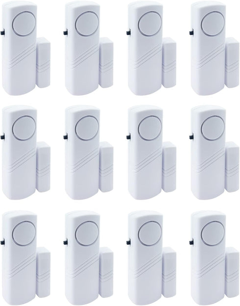 Door Window Alarm, 90DB Door Alarms for Kids Safety, Door Window Burglar Alarm-Window Pool Alarms for Home (12 Pack)...