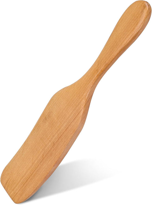 HANSGO Wooden Sourdough Spatula, Spurtle for Sourdough Starter 11" Natural Wooden Kitchen Utensil for Spreading Cooking Mixing Non Stick Cookware...