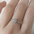 Greendou Fashion Jewelry 925 Sterling Silver Dainty Blue Crystal Ring for Women Simple Square Engagement Finger Ring Ladies Fashion Jewelry (7)...