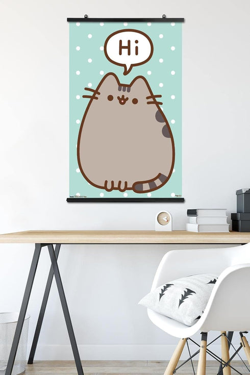 Trends International Pusheen - Hi Wall Poster, 22.375" x 34", Premium Poster & Clip Bundle...