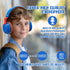Kids Headphones Bluetooth 5.3 Wireless 60H Play Time Volume Limited 85/110dB Over Ear Foldable Headset with Cable Aux Mic for iPad Notebook Boy Gi...