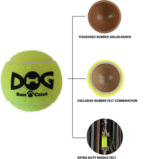 Tennis Balls for Small Dogs Pack of 12 Colorful Easy Catching Pet Dog Balls (2.0inch-4colors)...