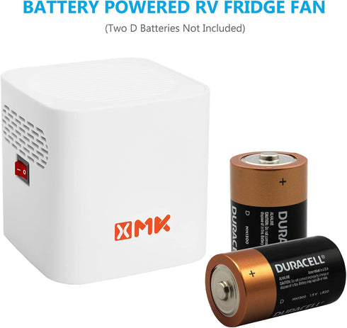 RV Refrigerator Fan, 3,000 RPM Motor RV Fridge Fan with Easy On and Off Switch, Multiple Side Vents Circulate Air Inside Efficiently, Durable Cons...