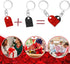 MPK Brick Matching Couple Heart Keychain for Boyfriend Girlfriend Valentines Day Stuff Him Friends Love Set Gifts...
