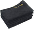 6 Pack Terry Velour Golf Towels, 11x18 Fingertip Towels, Sport Towels, Corner Grommet & Hook (Black, 6)...