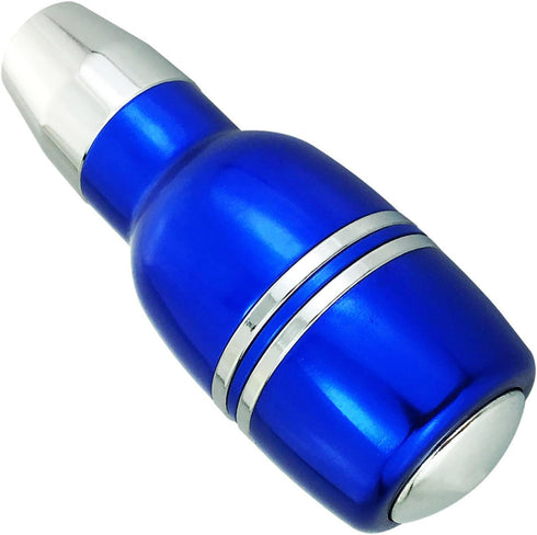 Abfer Automatic Shift Knob with Button Car Gear Shifter Knobs Aluminum Alloy Stick Shifting Handle Transmission Fit for Most Vehicle, Blue...