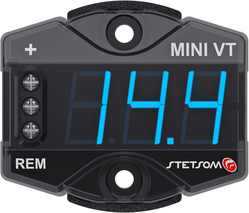Stetsom MiniVT Digital Display Mini Voltmeter High Accuracy Blue LED 7V~30V Automotive Car Motorcycle Battery Voltage Panel Meter Easy Connection ...