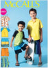 McCall's Patterns M6548 Children's/Boys' Shirt, Top and Shorts, Size CHJ (7-8-10-12-14)...