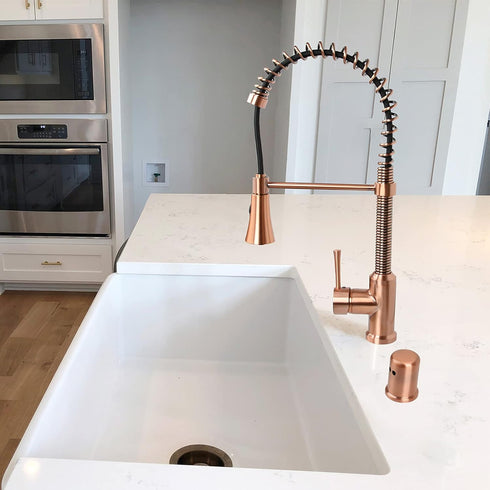 Akicon Copper Kitchen Dishwasher Air Gap Cap, Copper Air Gap Cover for Replacement(AK105AC)...