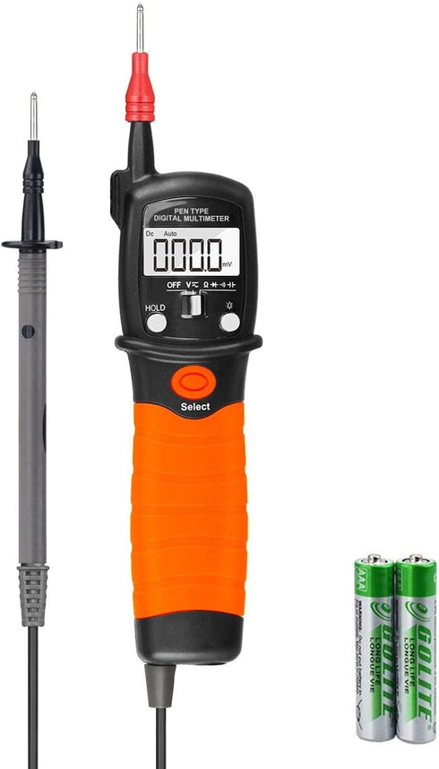 AP-38B Continuity Tester Digital Pen Multimeter, Voltmeter, 60M Ohm Resistance Tester with 2000 Counts for Measuring Voltmeter Resistance Diode Te...