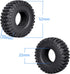 Hobbypark Soft Rubber SCX24 Tires 1.0 Rock Crawler for 1/18 TRX4M Axial SCX24 Gladiator Bronco C10 JLU Deadbolt B17 Betty 1/18 1/24 RC Crawler Car...