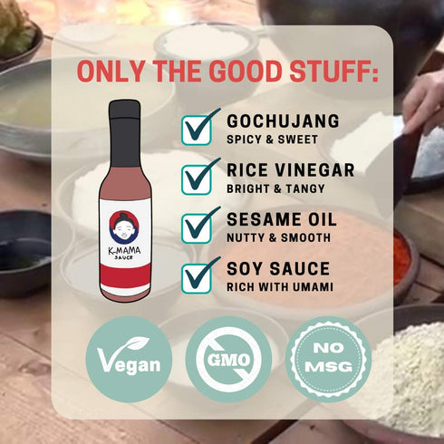 K-Mama All-Purpose Gochujang Korean Hot Sauce: 2-Pack 6oz (Gluten Free Spicy)...