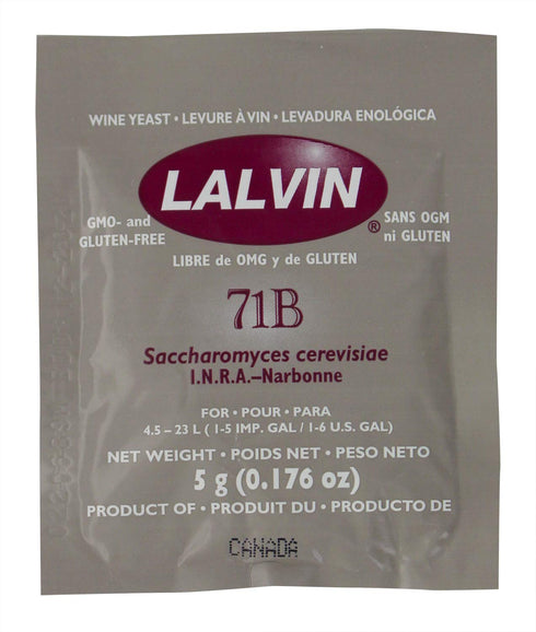 Lalvin - UX-Y1XE-IDOI Wine Yeast 71B Yeast, 10 Packs, Multicolor...
