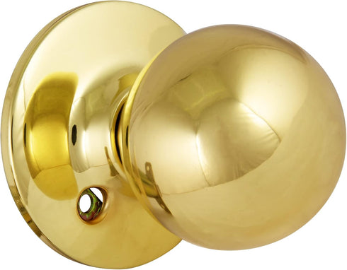 Design House 782912 Ball Passage Hall and Closet Door Knob, Polished Brass...