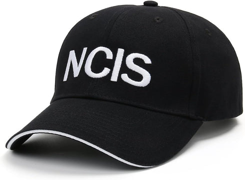 LishufenST NCIS Special Agents Cap Naval Criminal Investigative Service Embroidered Adjustable Cotton Baseball Cap Hat (Black)...