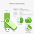 LEIZHAN Micro USB Flash Drive OTG Pen Drive 32GB Thumb Drive Gift Suitable for Samsung Galaxy S7,S7Edge,S6,S6 Edge (Green)...