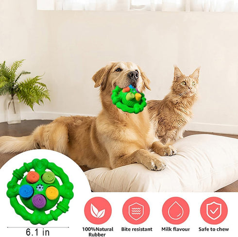 Dog Toys for Aggressive Chewers, Squeaky Tough Dog Chew Toys for Large Medium Small Dogs, Indestructible Durable Nylon Dog Toy, Encourage Natural ...