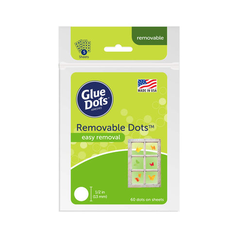 Glue Dots Double-Sided Removable Dots, 1/2'', Clear, Pack of 360 (OF222REM-AMZ)...