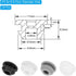 PATIKIL 6.5mm Diameter Silicone Round Snap, 30 Pcs in Type Locking Furniture Hole Plug Button Protective Cover Cap Head Fit for 2.5-6.5mm Hole for...
