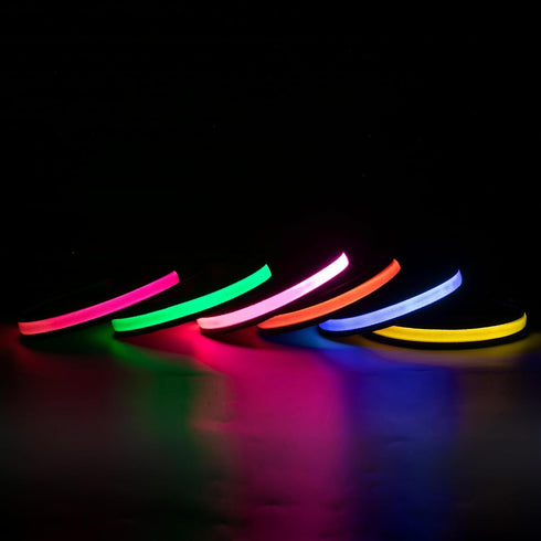 Led Glowing Dog Collars, Lighted Dog Collars for Night, Dog Glow Collar Rechargeable, Light Up Dog Collar for Small Dogs (Blue, Pack of 1, S)...