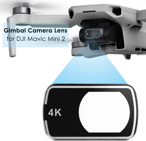 CAPART Lens Glass Replacement for DJI Mini 2 (DJI Mavic Mini 2), Gimbal Lens Screen Protector Tempered Glass, Repair Parts...