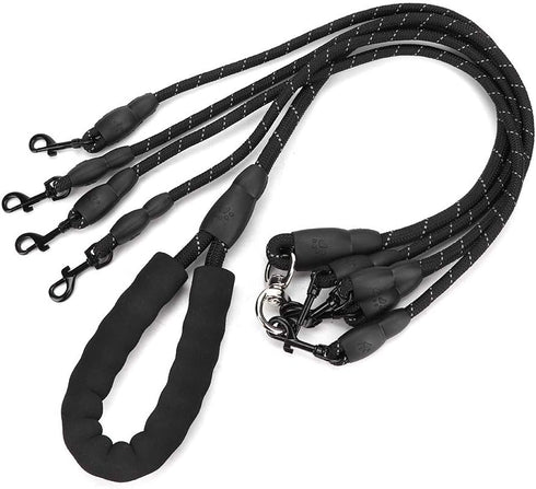 4 Way Dog Leash,4 in 1 Traction Rope Dog for Dogs Cats Outdoor Walking for Medium Large Dogs Walking and Training...
