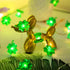 St. Patrick's Day Decorative Lights Green Shamrocks Clover Hat LED String Light 10 Ft 30 Leds Lucky Clovers Lights (Shamrocks Hats)...