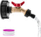 IBC Tote Adapter IBC Tote Fittings 275-330 Gallon Water Tank Adapter 2" Coarse Thread IBC Tote Valve & Lead-Free Brass Hose Faucet Valve and Garde...
