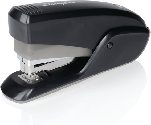 Swingline Stapler, Quick Touch Reduced Effort Stapling, Compact, 15 Sheets, Black/Gray (S7064563)...