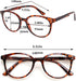 3 Pack Reading Glasses Spring Hinge Stylish Readers Black/Tortoise for Men and Women (3 Mix, 2.0)Medium...