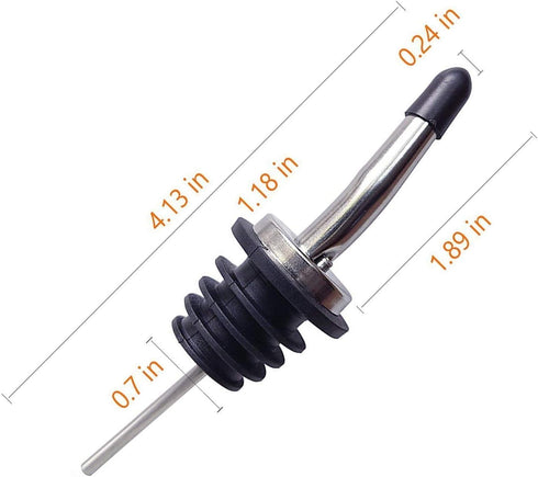 Axe Sickle 2 Pcs Oil Spout Liquor Pourers Bottle Spout Speed Pourer Olive Oil and Vinegar Stopper Spout for About 3/4" Bottle Mouth, with Dust Cap...