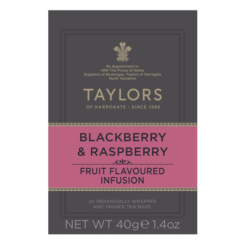 Taylors of Harrogate Blackberry & Raspberry Herbal Tea, 20 Count (Pack of 6)...