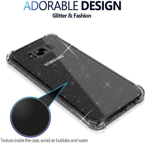 KIOMY Clear Case for Samsung Galaxy S8+ / S8 Plus, Shockproof Bumper Protective Cell Phone Back Cover with Airbags Corners, TPU Silicone Flexible ...