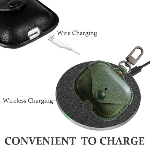 Genuine Leather Case Compatible with AirPods Pro Case 2nd/1st Gen (2023/2022/2019), VOMA Protective Cover for Apple AirPods Pro 2/Pro Wireless Cha...