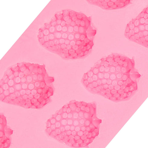 Silicone Fruit Snack Molds, 3D Strawberry Lemon Fondant Baking Molds, Mini Pineapple Grape Chocolate Molds for Cake Decoration Cupcake Topper Cook...