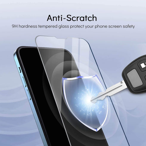 Screen Protector for iPhone 15 Plus-3 Pack Screen Protector with 3 Pack Tempered Glass Camera Lens Protector, Ultra HD, 9H Hardness, Scratch Resis...