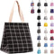 iknoe Insulated Lunch Bag for Women, 9L Sturdy Wide-Open Foldable & Portable Lunch Tote with Interior Pockets, Water-resistant Thermal Lunch Coole...