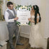 White Easel Stand for Display Wedding Sign & Poster - 63 Inches Tall Easels for Display Holder - Collapsable Portable Poster Easel - Floor Adjusta...