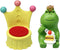 Miniature Frog Eating Cake Figurine - Funny Frog Sculpture for Shelf, Desk Decoration - Perfect Cute Frog Gift for Frog Lovers(Crown Sofa)...