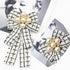 Pearl Bowknot Pre-Tied Brooch Elegant Ribbon Neck Tie Pin for Women Ladies Girls Student Brooches Suit Shirt Pins Fashion Collar Clothing Accessor...