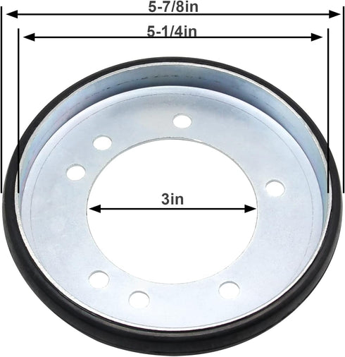 HAKATOP 04743700 7600135YP 240-394 Friction Disc Wheel for MTD Snapper 7014523YP 7053103 7053103YP 7600135 Ariens 00170800 00300300 Troy-Bilt 240-...